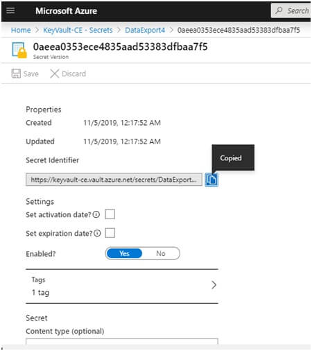 key vault CE