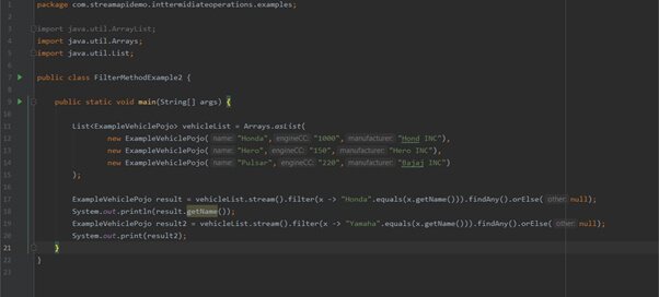 Stream API in JDK