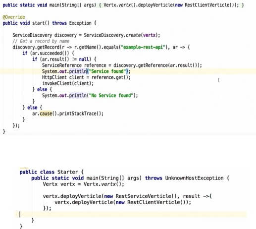 dynamically discovering services