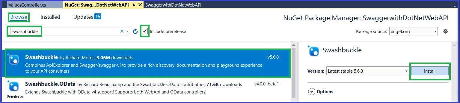 click on Install